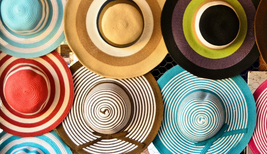 Sombrero de hombre para la playa.